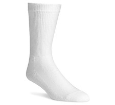 PHYSICIAN'S CHOICE DIABETIC CREW CALF LENGTH SOCKS-3 PAIR White Size 10-13