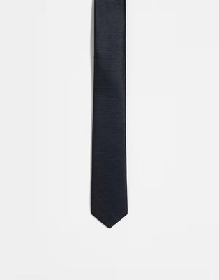 ASOS men s accessories tie satin ASOS DESIGN satin skinny tie black
