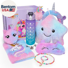 Unicorn Gifts for Girls Age 6-8, Kids Unicorn Toys Set with Light up Star Pillow