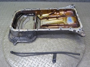 98-00 LEXUS UCF20L LS400 1UZFE 4.0L ENGINE UPPER OIL PAN W TUBE OEM