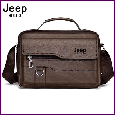 JEEP BULUO Multi-function Business Handbags Men New Man's Shoulder Bags Large