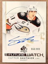2024 2024-25 SP Authentic Future Watch Auto Rookie #147 Cutter Gauthier 950/999