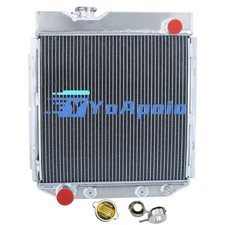 4 Row Aluminum Radiator for 1960-1966 Ford Mustang Falcon Mercury Comet