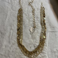Vintage Boho Style Gold-Tone Link Chain Belt 45  New Made In India