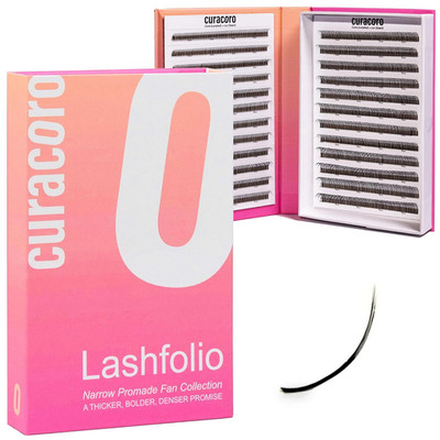 Lashfolio Wet Promade Fans, Handmade Volume Eyelashes, 5D to 10D, C CC D Curl, 0