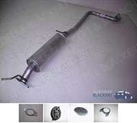Auspuff Mitteltopf + Anbauteile für Ford Fiesta 6 1.6 ST 2013-2017