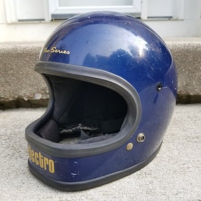 Vintage 1970s Motorcycle Helmet 