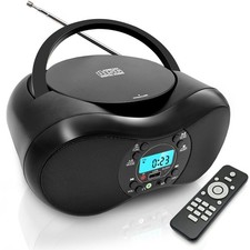 Portable CD Player with Bluetooth, FM Radio, USB Playback, Remote Control, St...