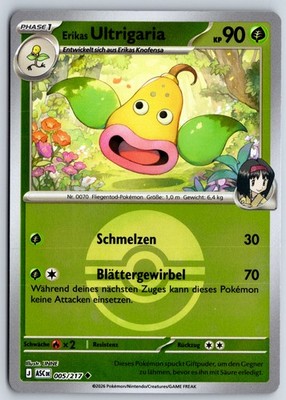 Pokemon Karte Erikas Ultrigaria Erhabene Helden 005/217 Reverse Holo NM