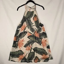 Show Me Your MuMu Dress Medium Gomez Paradise Found Knee Tropical Beach Resort 