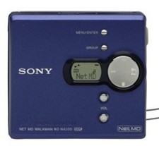 Sony Net MD Walkman - Digital Music Player - Blue MZ-N420D/LMH 