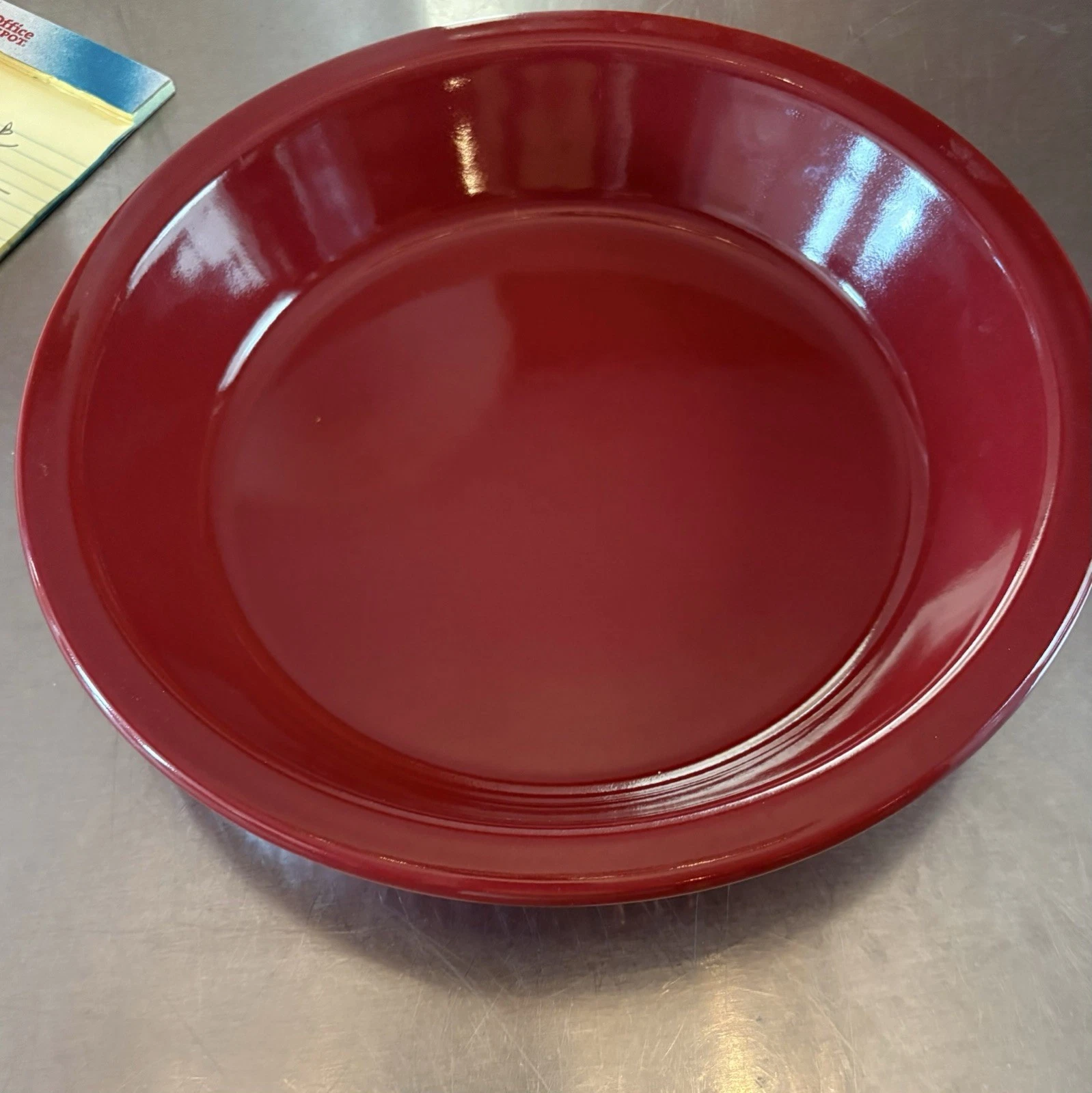 pfaltzgraff Cranberry Deep Dish Pie/ Casserole Plate oven Microwave Safe