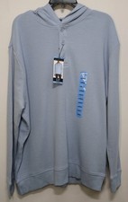 GAP Men's Waffle Henley Hoodie, Blue, Large GP007396 