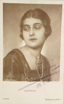 Autogramm deutsche Sängerin Film Schauspielerin Lee Parry (143097)