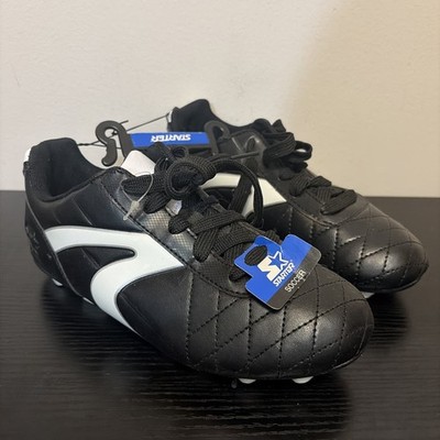 NEW Starter Soccer Cleats Boys Size 4 Black White Lace Up