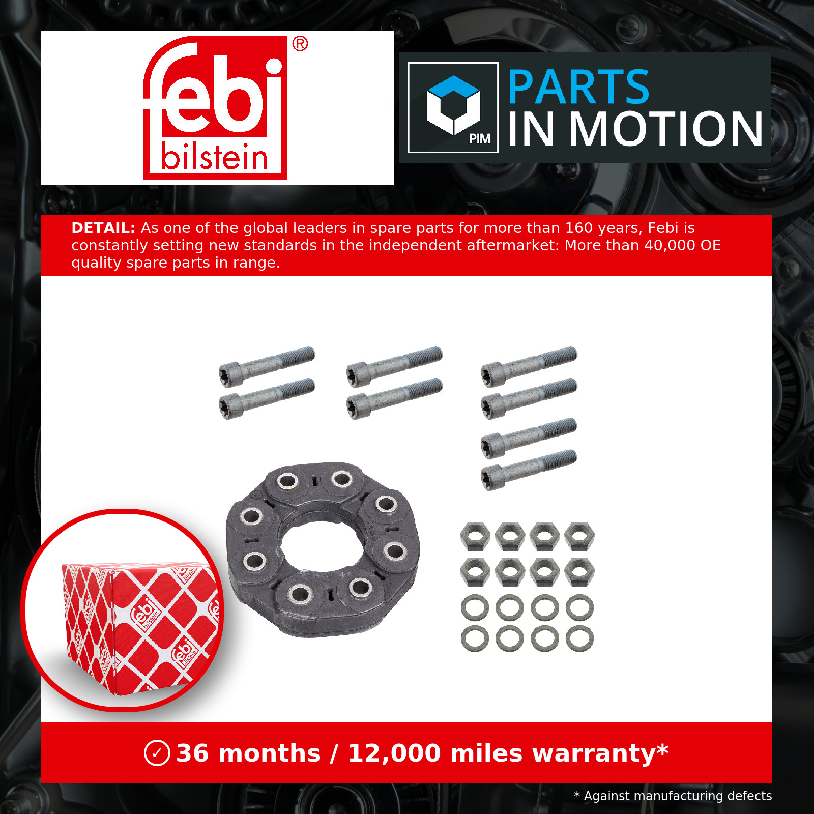✅Fits FEBI 104549 FLEXIBLE COUPLING KIT FOR PROPSHAFT ⭐UK Seller⭐ - Image 6
