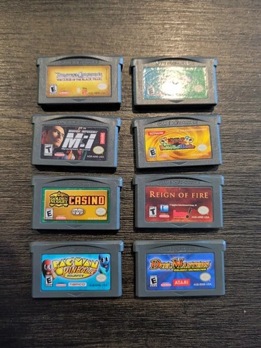 Lot Of 8 GBA Games ALL TESTED Nintendo Gameboy Advance - Yu-Gi-Oh, Pacman ++