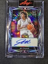 Jett Howard 1/1 2023 Leaf Metal Holiday Fireworks Auto Rookie RC Orlando Magic