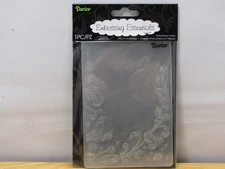 DARICE EMBOSSING ESSENTIALS EMBOSSING FOLDER FLORAL BORDER 1215-69