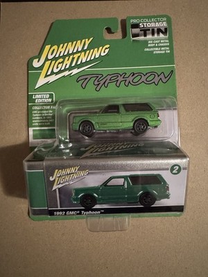 1/64 1992 GMC Typhoon Green, Johnny Lightning Collector Tin 16 JLCT016-B2