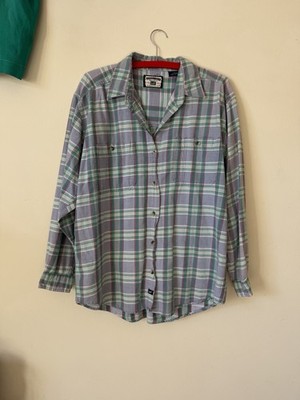 Vintage 90s Lee Pastel Flannel Shirt Large Plaid Cotton Grunge Lumberjack
