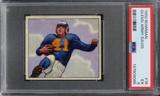 1950 Bowman Glenn Army Davis #16 PSA 5 EX