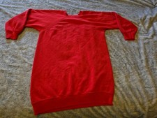 Vtg 70's Bassett Walker Blank Red Raglan Crewneck Sweatshirt Made in USA Small