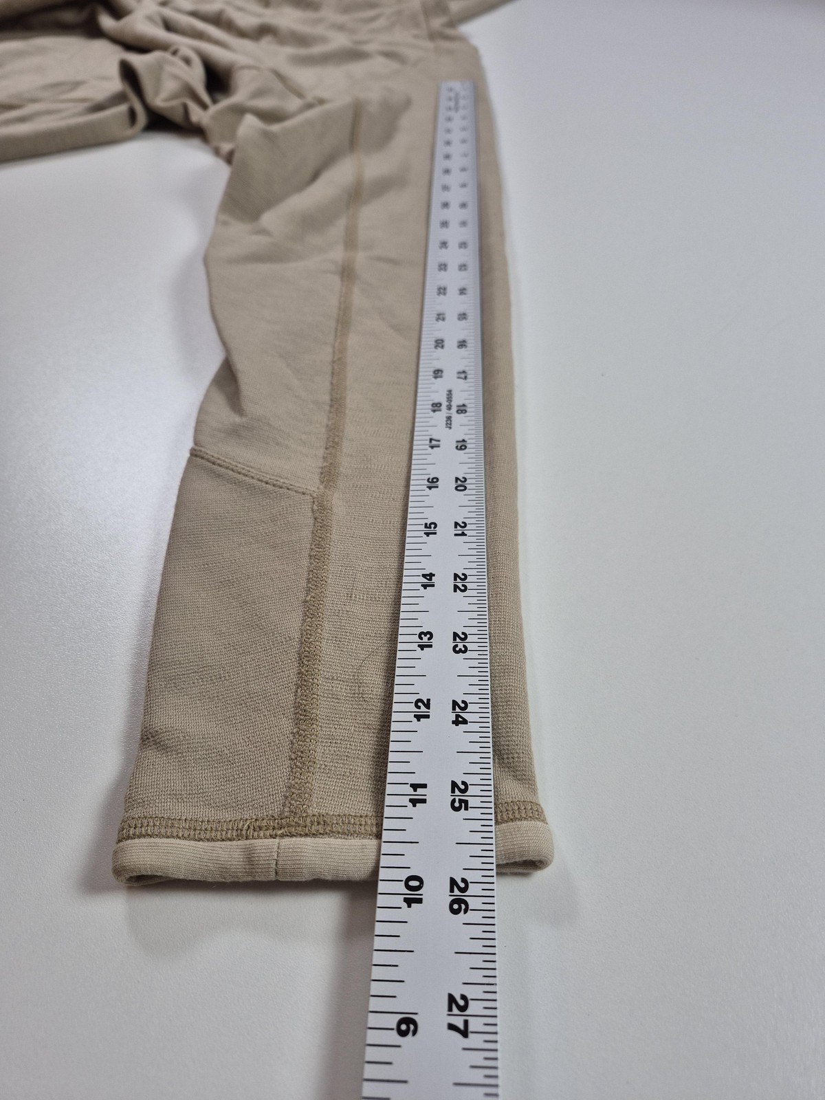 VTG Arc'teryx Wool Hoodie Mens XL Beige Knit Pullover Kangaroo Pocket Logo thumbnail 8