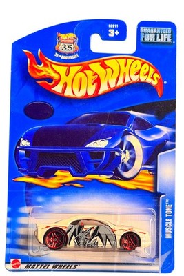 Hot Wheels Muscle Tone 2003 35th Anniversary White Red Wheels B2311 Sealed
