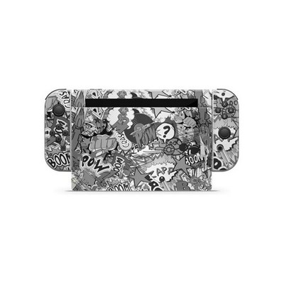 Nintendo Switch Skin Stickerbomb (schwarz-weiß) Brettspiel - Brandneu Sealed