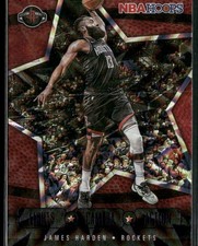 James Harden 2020-21 Hoops #21 Lights Camera Action Holo Houston Rockets