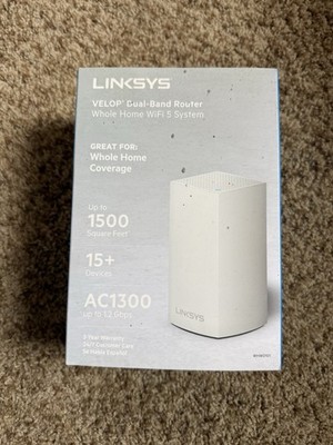Linksys WHW01 Dual-Band Series VELOP AC1300 Whole Home Mesh Wi-Fi 5 System
