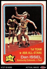 1972 Topps #249 Dan Issel  ABA All-Star - 1st Team Colonels HOF Kentuc 4 - VG/EX