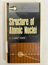 Structure Of Atomic Nuclei by C. Sharp Cook Vintage H/C  1964