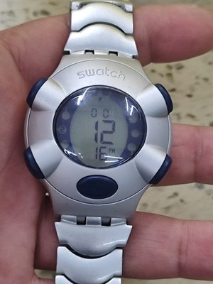 Swatch Beat Aluminum Digital Watch 1999 Work