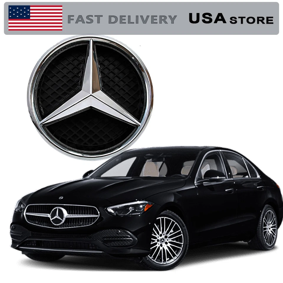 Fits for Mercedes Benz SLK Class SLK250 SLK350 2011-17 Front Emblem.Bumper w/LED Foto 2 de 4