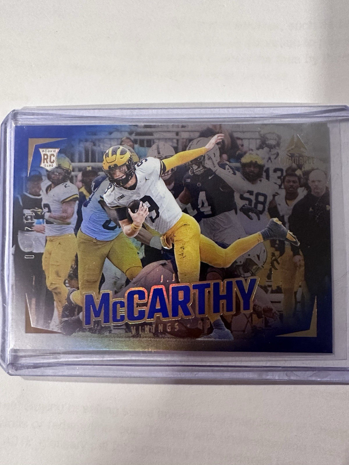 Panini 2024 Luminance Blue J.J. McCarthy #187 /150 Rookie Vikings