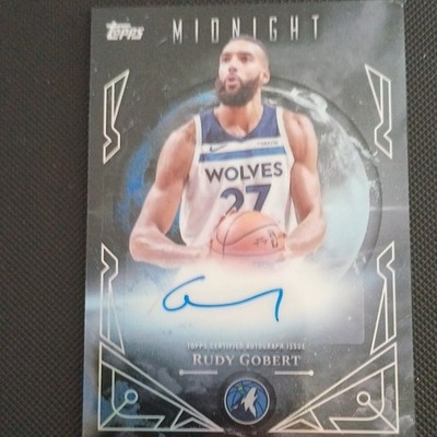 Topps 2025 Midnight Midnight Sun Signatures Rudy Gobert Auto MS-RG Timberwolves