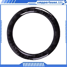 Real Carbon Fiber One-click Start Outer Trim Ring Suitable Outer diameter 48mm