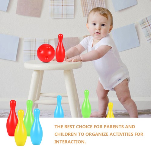 Children Bowling Kit Color Sorting Toys Plastic Bowling Toy Number Learning Game - Picture 3 of 12