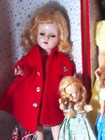 Vintage Dolls & Clothes & Trunk Lot MCM 1950s/60s Played With/TLC 9"-17" Dolls — photo 3