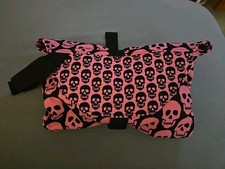 Brookidlyn Black Pink WhimsyGoth Skull Baby Changing Pad Foldable Soft Halloween