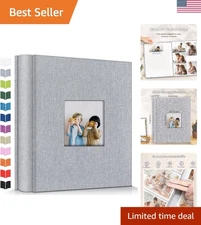 Customizable 4x6 Photo Album - 600 Pockets for Family Memories and Milestones