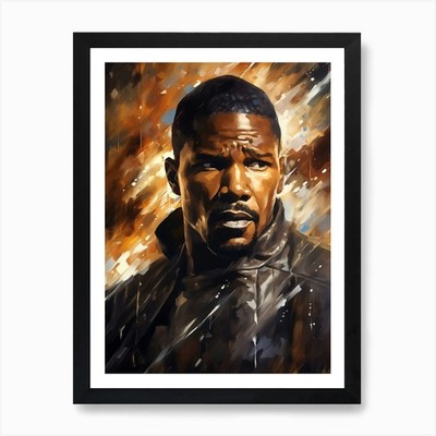 Jamie Foxx (1) Kunstdruck gerahmt Wandbild Poster Leinwanddruck Bild