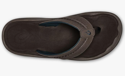 OLUKAI Hokua Men's Beach Sandals Dark Wood/Dark Wood | eBay