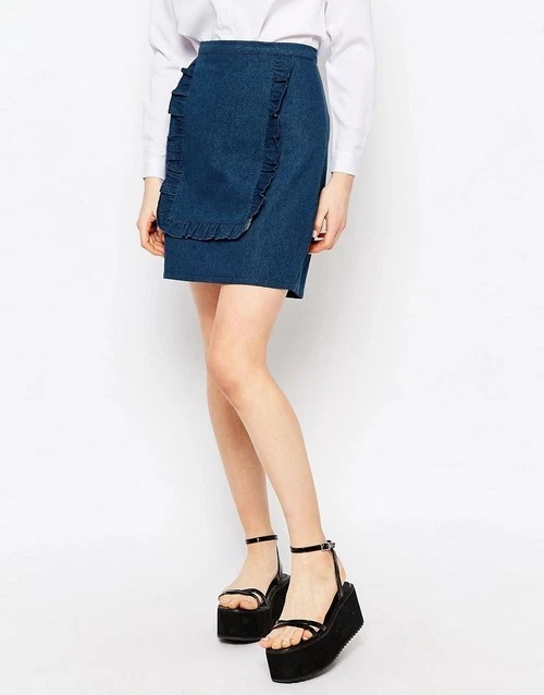 Hipster skirt top light blue
