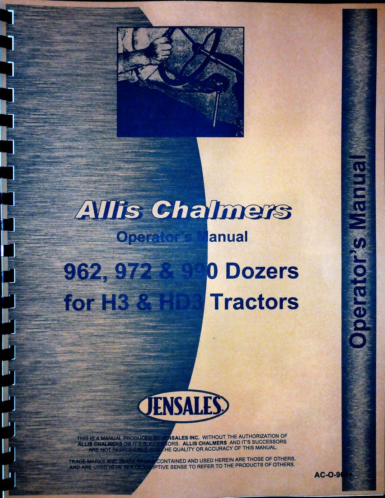 Allis Chalmers 962 972 990 Dozer Manual Parts Catalog H3 HD3 Crawler Tractor Guide