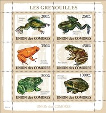 Comores 2009 Les Grenouilles n° 1519 à 1524 neuf ** MNH