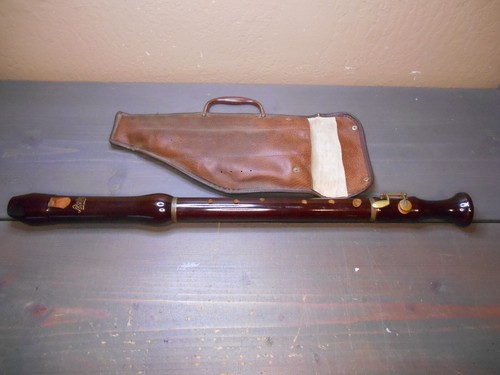 Schreiber Sonata Wood Recorder W/ Carrying Case Made In Germany 24"