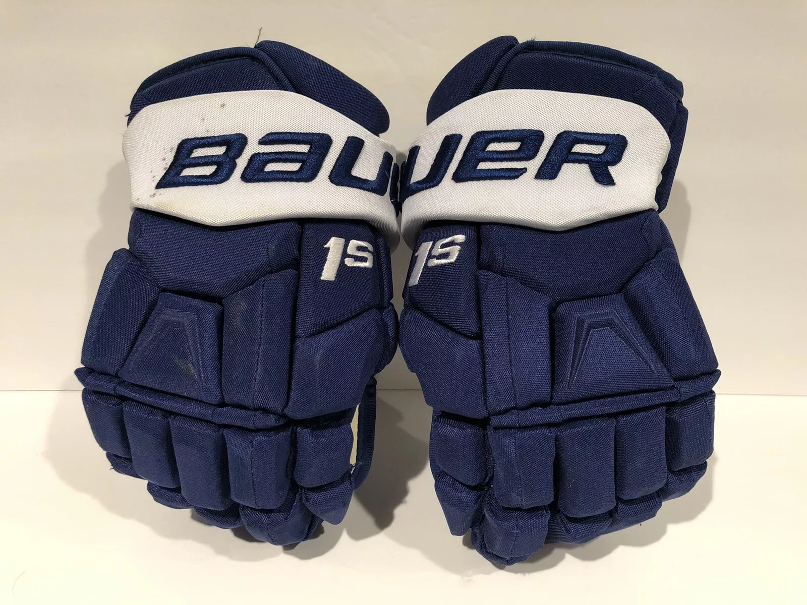 Gants d'occasion William Nylander jeu Bauer Supreme 1S Toronto Maple Leafs LNH COA !